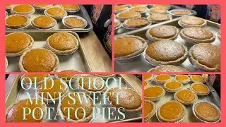 ANOTHER PERFECT SIZE DESSERT FOR YOUR SUMMERTIME COOKOUTS/OLD SCHOOL MINI. SWEET POTATO 🍠 PIES 🥧