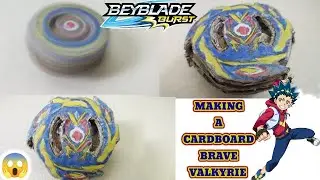 How to make Brave Valkyrie with cardboard #beybladeburst #beyblade #beybladeburstsparking