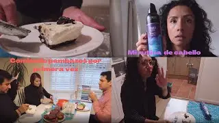 COMIENDO PAMBAZOS POR PRIMERA VEZ (MI AMIGO BRITÁNICO)+MI RUTINA DE CABELLO