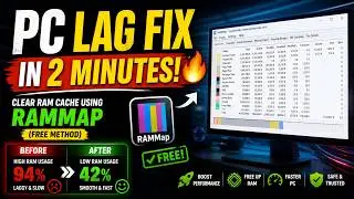 PC Lag Fix in 2 Minutes! 🔥 Clear RAM Cache Using RAMMap (FREE Method)