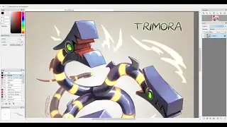 Ploxmons - Trimora fanart in FireAlpaca & CSP!