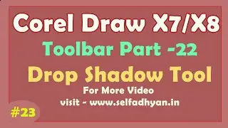 Drop Shadow Effect in CorelDraw 2019- Learn CorelDraw Tools Tutorial 2019