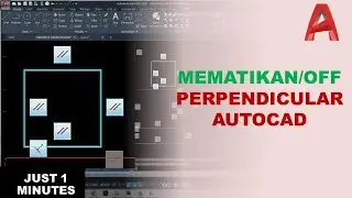 Cara Mematikan Perpendicular Autocad yang mengganggu | How to Turn Off Autocad Perpendicular