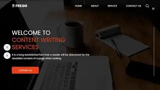 Creative Website With Free Source code || Content Writing Service website || create your own website