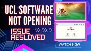 UCL Auto Hide problem Solution Video | Aadhar Software Not Opening Problem Solved |