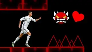 Cristiano Ronaldo Siuuu but it's Demons in Geometry Dash