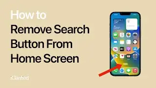 How to Remove Search Button From Home Screen on iPhone