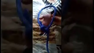 Морские узлы. Беседка, восьмерка, простой узел.