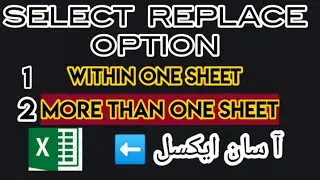 Find & Replace (Select option in Excel)