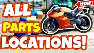 HOW TO FIND ALL 10 BIKE PART LOCATIONS In DRIVING EMPIRE! Build A Bike Event! Roblox
