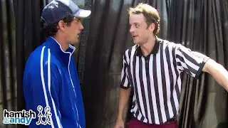 Hamish Passes Some Football Tips to Andy to Attract Women