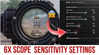 6x Scope Sensitivity | 6x Sensitivity BGMI | BGMI Sensitivity For No Recoil