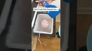 NEVER eat freezer ice! 😳 #shorts
