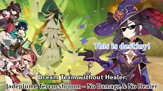 Genshin Impact - Jadeplume Terrorshroom Boss Fight - No Damage & No Healer