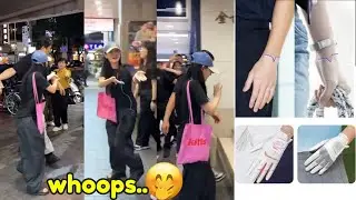 Jiwon and her pink Kitts tote bag against the world😭 Soowon pattern is so similar to BinJin🤭