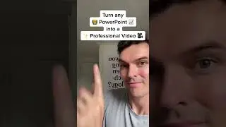 TURN YOUR POWERPOINT INTO A VIDEO PRESENTATION🎥⚡️