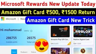 Microsoft Rewards Amazon Gift Card Remove & Return🤯Ms Rewards Amazon Voucher Redeem Trick Update