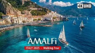 AMALFI Walking Tour 2025 🌅 Italy 🇮🇹  |  Stroll Amalfi ... The jewel of Italy's coastline?  [4K60]
