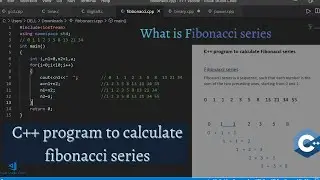 C++ program to find fibonacci series | what is fibonacci | #cpp #coding