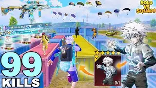 99 KILLS!!😱 in 2 MATCHES Full RUSH GAMEPLAY🔥 I PUBG Mobile