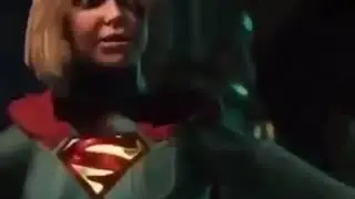 Super girl spit on