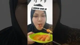 Mukbang TELUR GULUNG SEMPOL JAJANAN KEKINIAN ANAK SD #streetfood