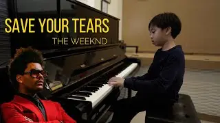 The Weeknd - Save Your Tears | Piano Cover by Vanilla Latte, 9-Year-Old