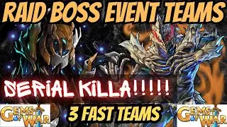 Gems of War 3 QUICK RAID EVENT TEAMS | 3 Teams Hi/MID/LOW for the RAID BOSS EVENT GUIDE 2023