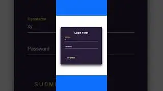 Animated Login Form using HTML & CSS 