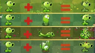 PvZ 2 Discovery - All Peashooters Evolution & Fusion - Plant vs Plant - Which Plant's Best ？