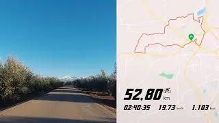 Ruta en bicicleta por Atarfe, Fuente Vaqueros, Lachar, Pinos Puente y Caparacena - Time Lapse