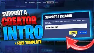 Fortnite Creator Code Animation Intro (FREE TEMPLATE!)
