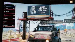 Cyberpunk 2077 | 480 FPS | 1440P | Lossless scaling | Driving to the windmills Quietly