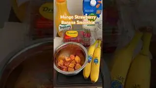 Strawberry Mango Banana Smoothie #smoothies #smoothierecipes #smoothie