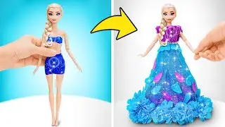 Creiamo Insieme Un Bellissimo Vestito Per Elsa Con Argilla e Carta ❄️💃🏼 Facili Creazioni