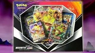 Pokemon Meowth VMax Special Collection Box Opening!