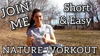 💪 SHORT & EASY TRAMPOLINE 🌿NATURE WORKOUT