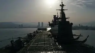 TCG #Anadolu LHD Amfbi Çıkartma Gemisi, (Deniz Seyri) #İzmir Limanında