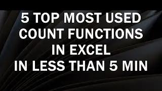 Top 5 Count Functions in Excel | Count | Counta | CountIf | CountIfs | CountBlank