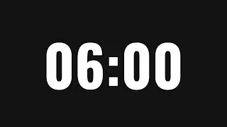 ⏰ 6 Minute Timer with Alarm | Countdown Timer for Workouts, Study, Cooking & More!