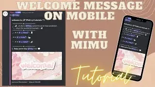 MIMU WELCOME MESSAGE | DISCORD TUTORIAL | 2024