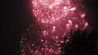 Happy New Year fireworks in black sky free video download video making/||2024
