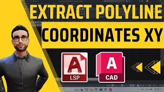 How to extract Polyline coordinates and export them to a text file in AutoCAD using an AutoCAD Lisp