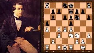 THE DANCING QUEEN GAME! || Paul Morphy vs Jules de Riviere - Italian Game