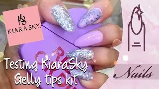 Testing the New KiaraSky gelly tips / diy / doing my own nails