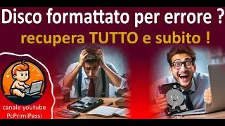 Recuperare i dati da disco formattato per errore con Lazesoft Recovery Suite