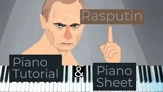 RASPUTIN - Russian Ragtime & Funk Overload - Piano Tutorial + Sheet Music