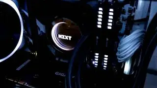 NZXT S340 Elite - White + X62 Kraken + Hue+ & AER RGB Fans