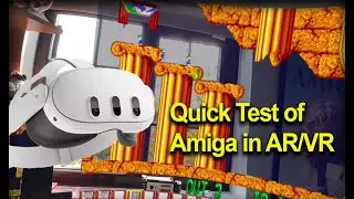 Quick little video  of Amiga in AR/VR world of Quest 3