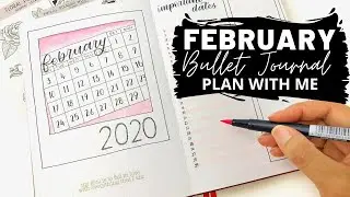 FEBRUARY 2020 BULLET JOURNAL PLAN WITH ME | Polaroid, Floral, Self-love Theme?  WTF was I planning?